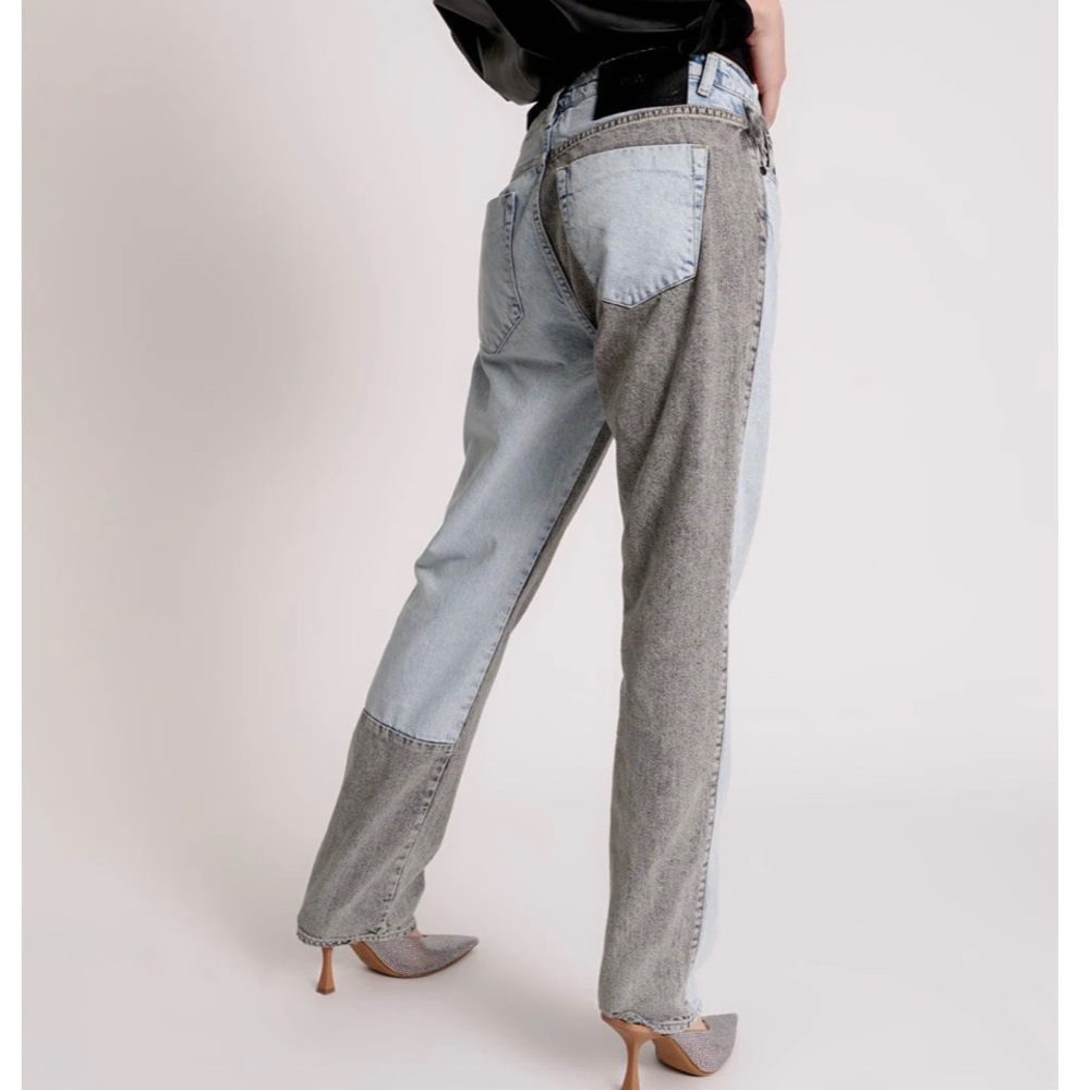 One Teaspoon Miss Matched Straight Leg Jeans